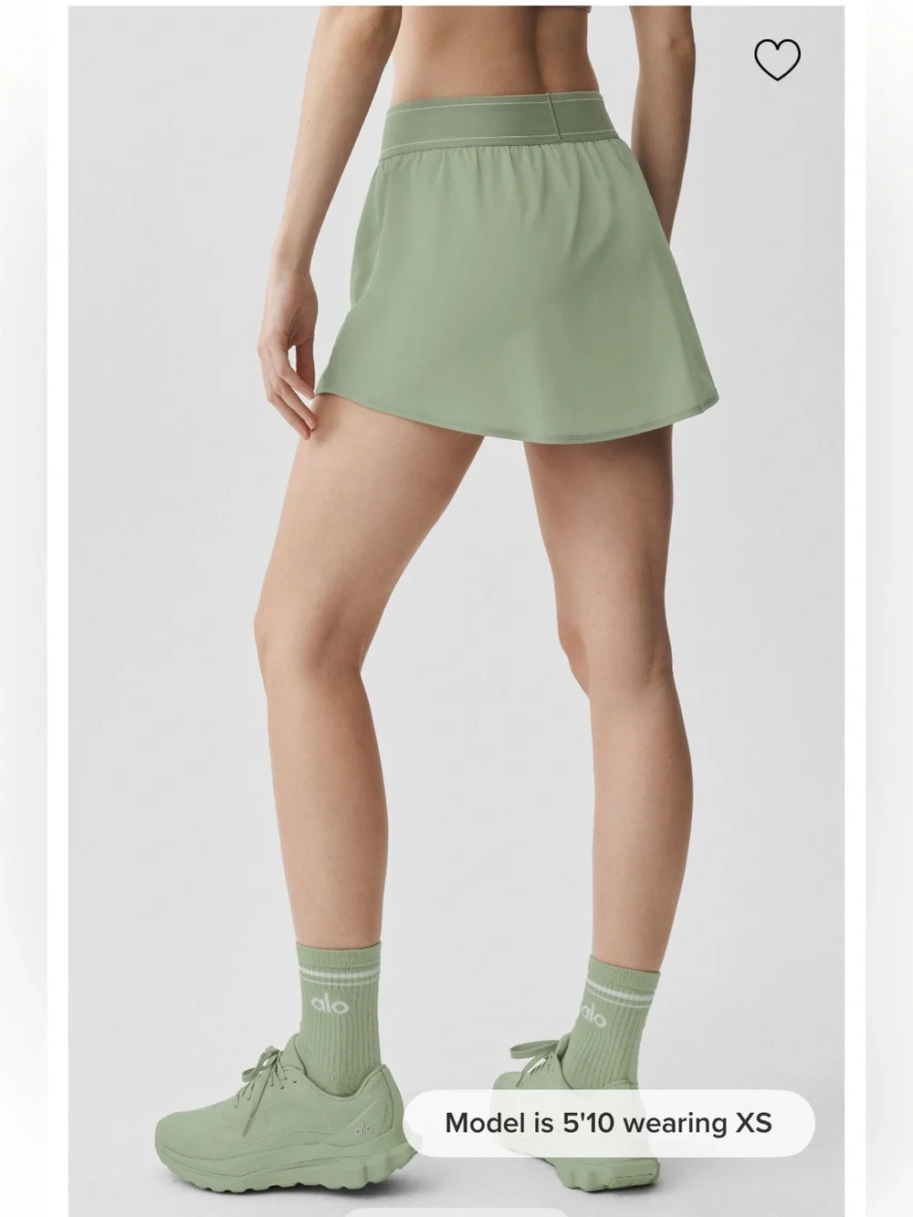 ALO yoga match point skirt dune grass new with tags